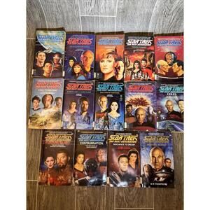 Lot of 14 Star Trek Next Generation Books VTG 90-91